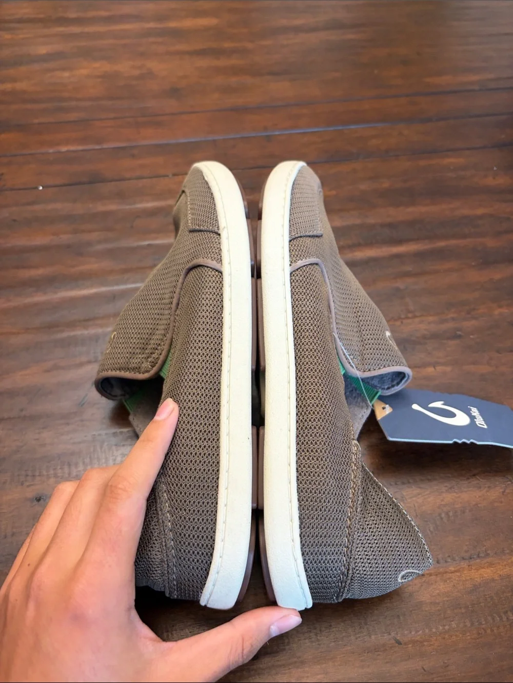 Olukai lime Peel Nohea Mesh Men US 10 ACS
